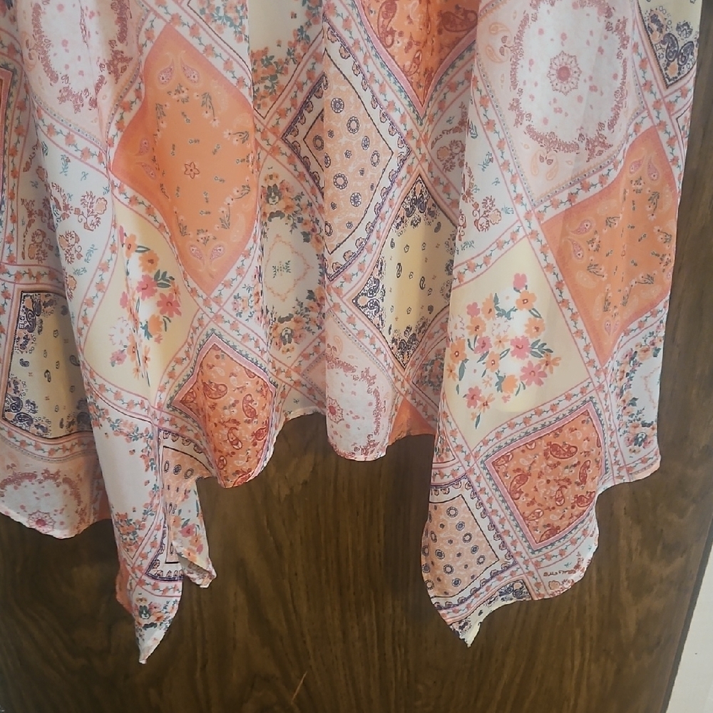 NWT No Boundaries  Patchwork Peasant Dress - Picture 3 of 5